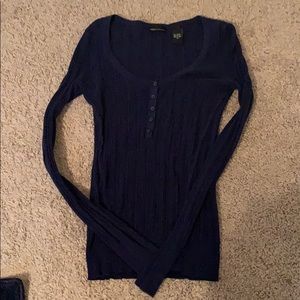 Navy pull over sweater